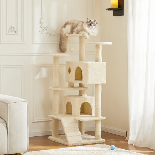 JHK 54" Multi-Level Cat Tree Tower – Indoor Cat Furniture with Condo, Perches & Sisal Scratching Posts